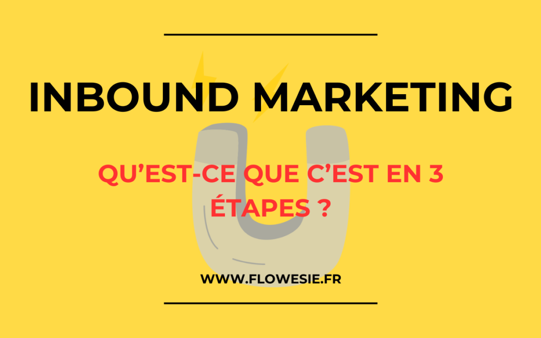 Qu’est ce que l’inbound marketing en 3 étapes ?